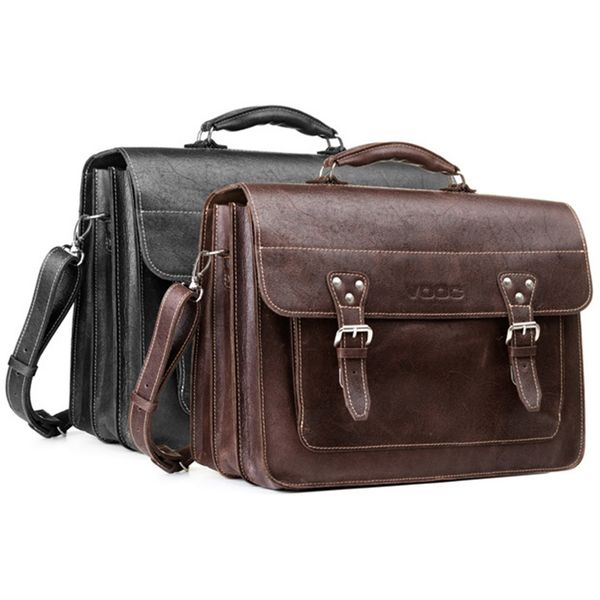 Big torba skórzana biznesowa KEMER VOOC TC8 brąz zdjęcie 3