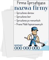Ulotki A5 reklamowe firmowe 1000 szt dużo wzorów FIRMA SPRZĄTAJĄCA