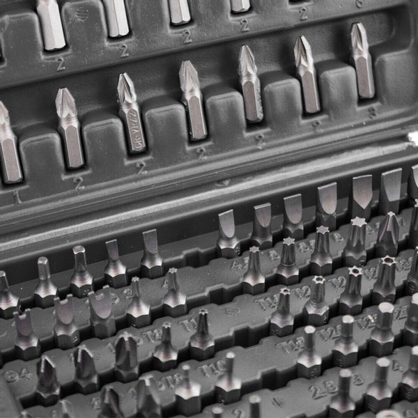 13376 Zestaw bitów w niebieskiej walizce 100 sztuk TORX BITUXX zdjęcie 4