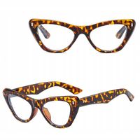 Okulary Kocie Zerówki do KOMPUTERA TV Smartfon BLUE LIGHT Panterka STYLION