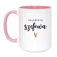 Duży Biało-Różowy 450 ml