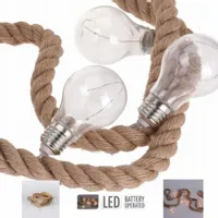Lampki 30 LED na parcianym sznurze