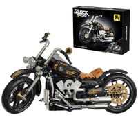 MEGA ZESTAW  KLOCKI MOTOCYKL CZARNY