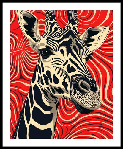 Plakat 40x50cm Wzrok Żyrafy na Arena.pl