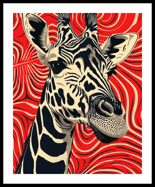 Plakat 40x50cm Wzrok Żyrafy zdjęcie 3