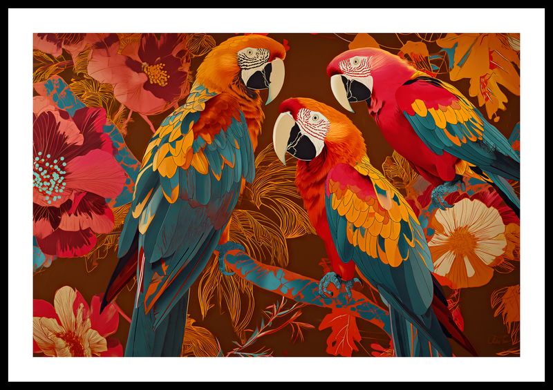 Plakat 60x40cm Kolorowe Ary zdjęcie 3