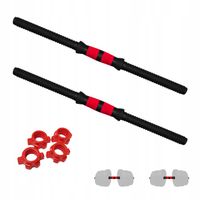 ZESTAW 2 Gryfy proste 51 cm 25 mm zaciski hantle gryfiki sztangielki