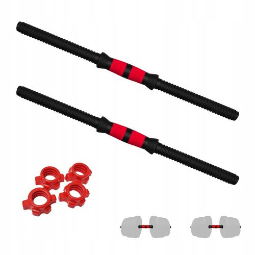 ZESTAW 2 Gryfy proste 51 cm 25 mm zaciski hantle gryfiki sztangielki gryf na Arena.pl