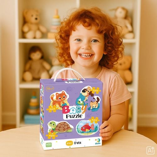 Puzzle Dodo  Baby Puzzle 4 W 1 "Zwierzęta Domowe" 300688 na Arena.pl