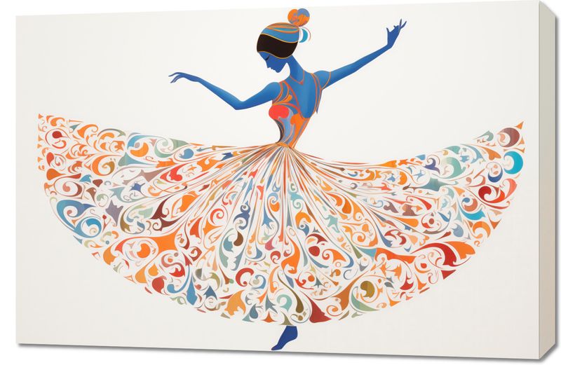 Obraz 90x60cm Wirująca Balerina zdjęcie 1