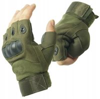 RĘKAWICE TAKTYCZNE BOJOWE rozm. XL SURVIVAL MILITARNE RĘKAWICZKI BEZ PALCÓW