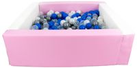 Kwadratowy suchy basen z ekoskóry z 300 piłeczkami SUPER ZABAWA DLA DZIECKA