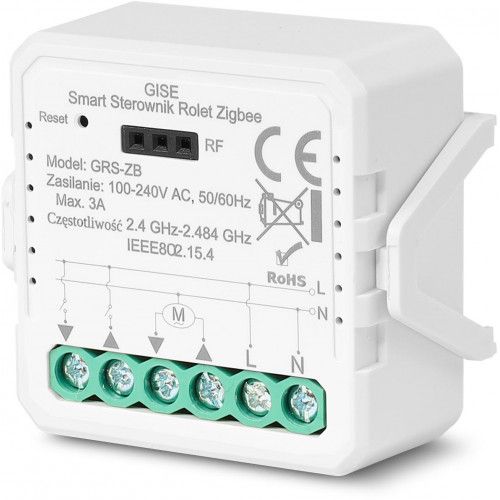 STEROWNIK DO ROLET GISE ZIGBEE HOME ASSISTANT 2 KANAŁY 240V zdjęcie 2