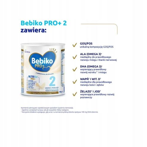 Bebiko Pro+ 2 Mleko następne 6 miesięcy + 700 g na Arena.pl