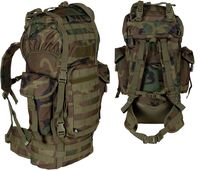 Duży plecak BW MOLLE stelaż aluminiowy 65 l woodland
