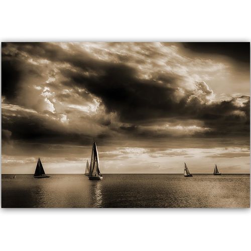 Deco Panel, Żaglówki na morzu 1 60x40 na Arena.pl