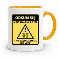 Kubek Żółty Prezent Dla Mamy Mam Szalone Dzieci Z Nadrukiem Ze Zdjęciem