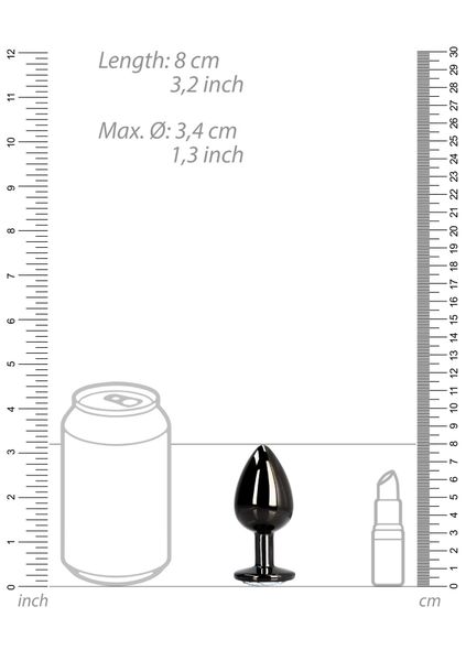 Round Gem Butt Plug - Medium zdjęcie 9