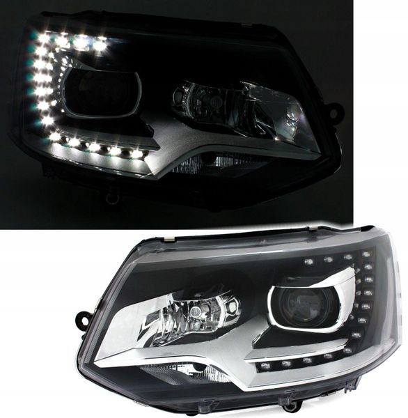 LAMPY Reflektory VW T5 2010-15 DRL XENON LOOK zdjęcie 1