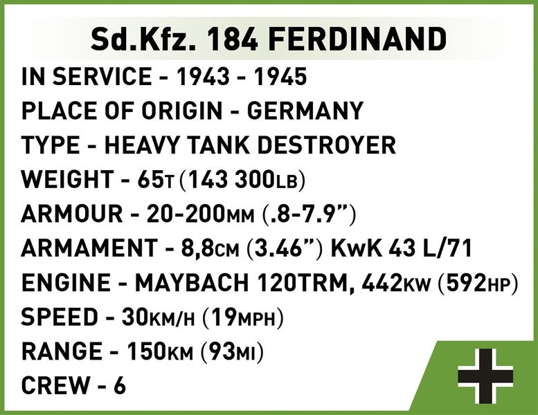 Klocki Sd.Kfz. 184 Ferdinand zdjęcie 3