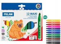 FLAMASTRY MAXI ZE STOŻKOWĄ KOŃCÓWKĄ 12 KOL. 0200