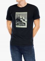 Koszulka bawełniana Columbia CSC Seasonal Logo Tee - black/arid trails M