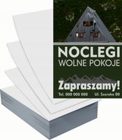 Ulotki A4 reklamowe firmowe 5000szt projekt w cenie NOCLEGI WOLNE POKOJE
