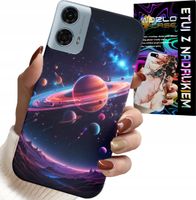 ETUI DO MOTOROLA G34 5G - KOSMOS PLANETY GWIAZDY GALAKTYKA PLECKI