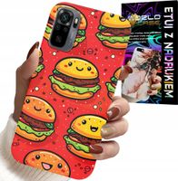 ETUI DO XIAOMI NOTE 10 / 10S - SŁODKIE UŚMIECHNIĘTE BURGERY POKROWIEC