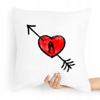 Poduszka Prezent Dla Chłopaka Przebite Serce Z Nadrukiem Ze Zdjęciem