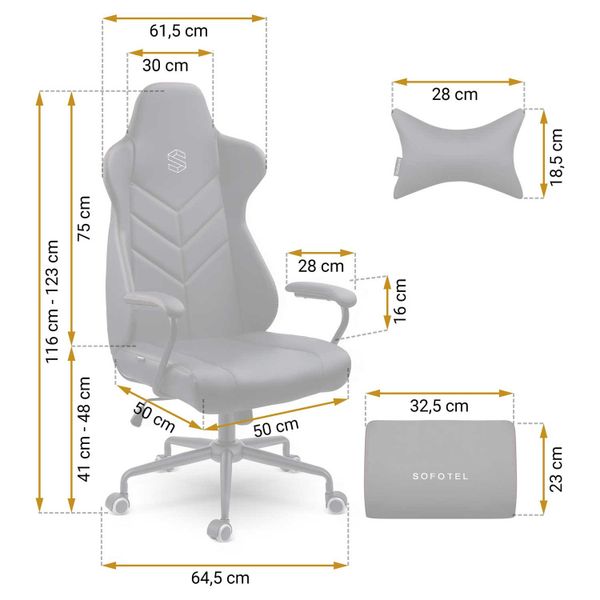 Fotel biurowy Sofotel Werona - czarny - 2580 zdjęcie 12