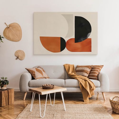 Obraz Ścienny Do Salonu Wzór Geometryczny Styl Boho Abstrakcja 90cm x 60cm na Arena.pl