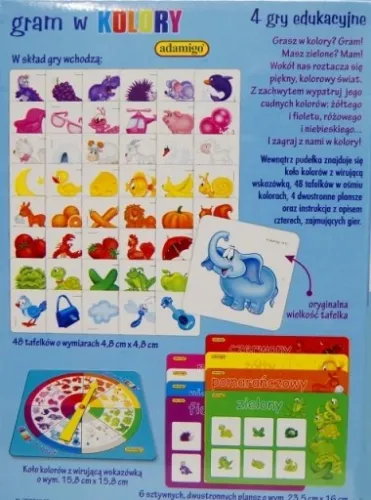 GRA EDUKACYJNA dla 4 Latka Gram w Kolory ZABAWA na Arena.pl