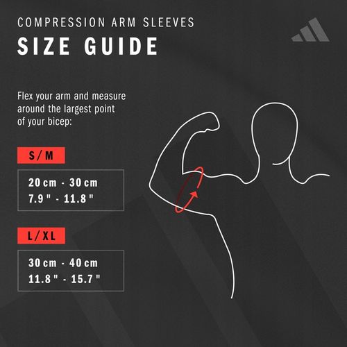 Adidas - Aeroready Compression - Rękawy kompresyjne - czarne - L/XL na Arena.pl