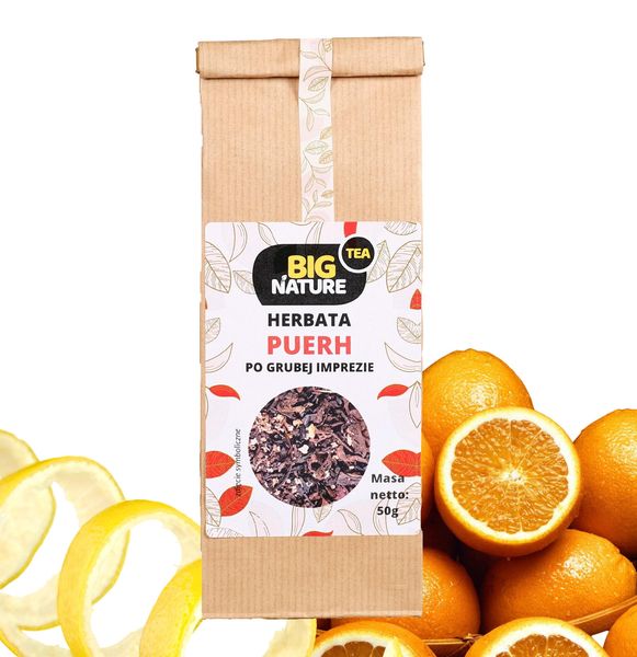 Herbata PUERH PO GRUBEJ IMPREZIE 50g zdjęcie 1