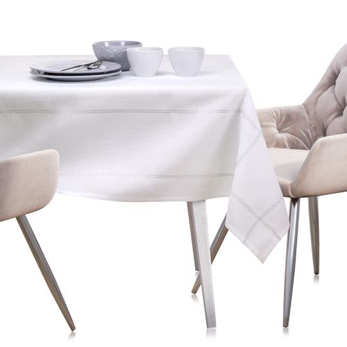AmeliaHome Obrus ANTONY 140X280 Biały na Arena.pl