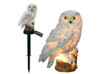 Lampa solarna ogrodowa sowa wodoodporna duża led