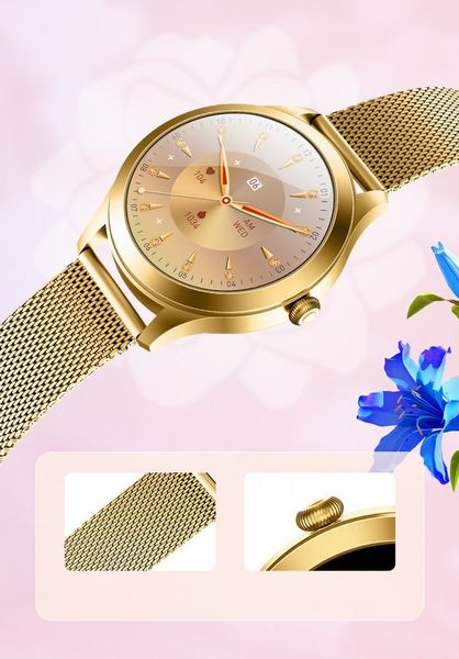 smartwatch gravity biało złoty 2 paski gt25-2 pro zdjęcie 16