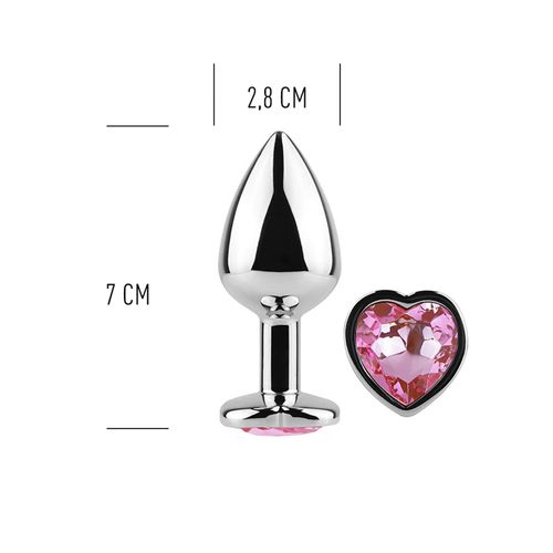 Pink Heart Metal Butt Plug na Arena.pl
