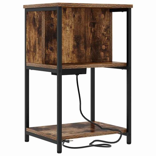 Szafka Nocna 2 pcs Wędzony dąb 38 x 31 x 61 cm na Arena.pl