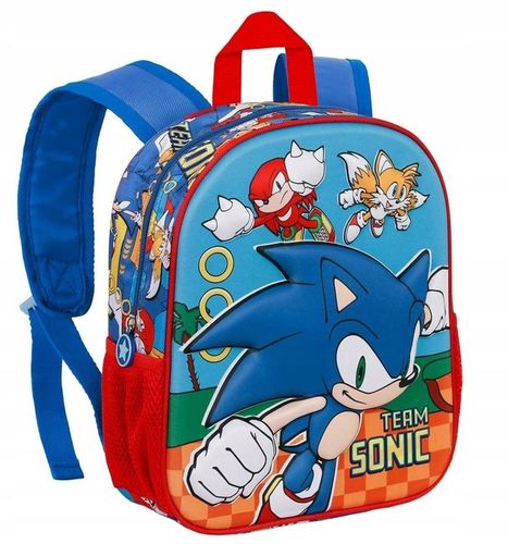 plecak do przedszkola SONIC wypukły 3D na Arena.pl