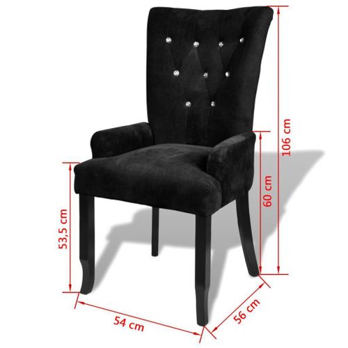 Fotel, Czarny, Aksamit na Arena.pl