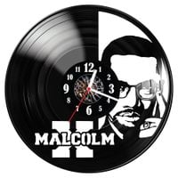 Zegar ścienny z płyty winylowej Malcolm X 1109.14