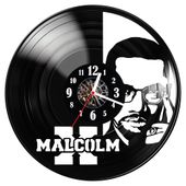 Zegar ścienny z płyty winylowej Malcolm X 1109.14