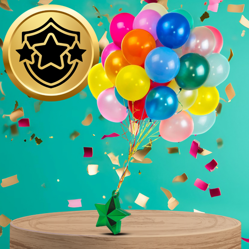 ciężarek do balonów z helem gwiazdka zielona obciążenie balonów 10 cm na Arena.pl