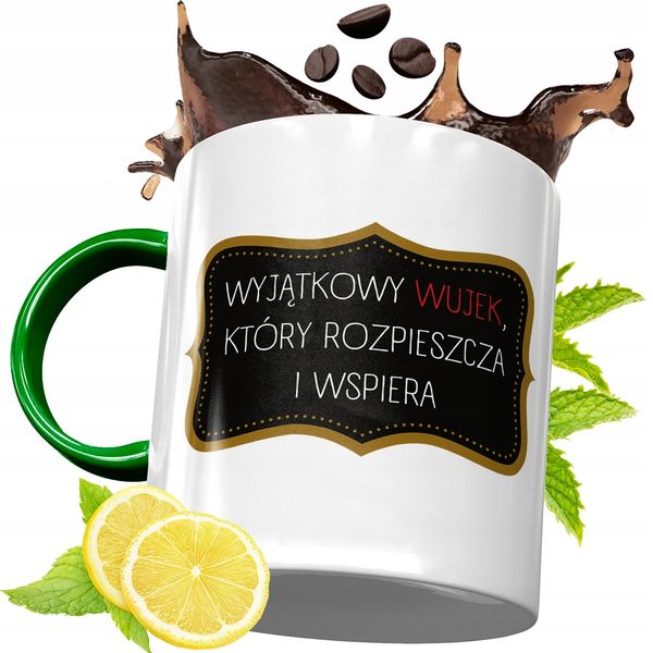 Kubek Zielony Dla Wujka Idealny Prezent zdjęcie 1