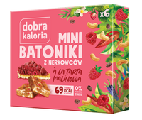 Batoniki Mini z Nerkowców A'la Tarta Malinowa, 6 szt. - Dobra Kaloria