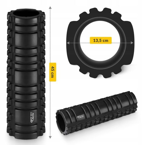 ROLLER WAŁEK DO MASAŻU ROLLOWANIA PLECÓW TWARDY CROSSFIT AUTOMASAŻ FITNESS na Arena.pl