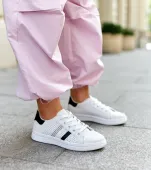 Biało-czarne sneakersy eko skóra Berdine 39