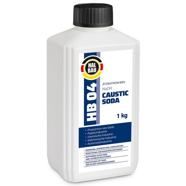 Wodorotlenek Sodu 1kg Soda kaustyczna HALBAU04 zdjęcie 1